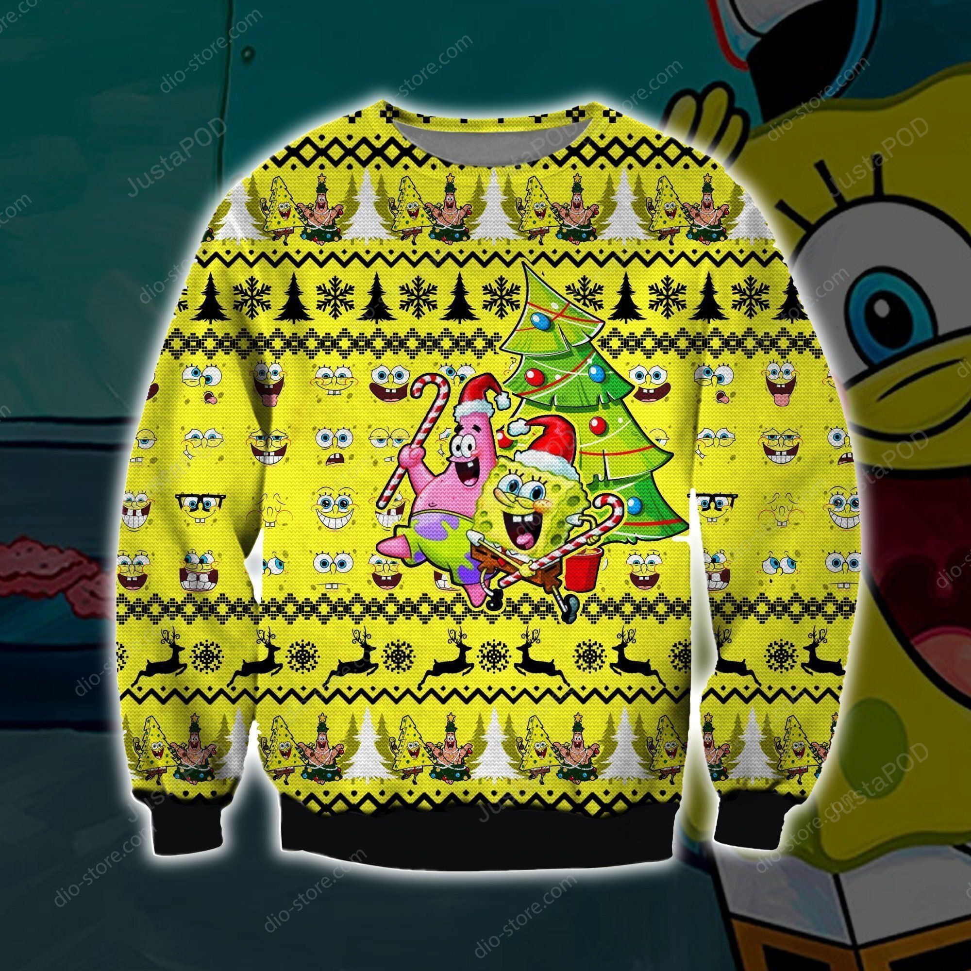 Spongebob Knitting Pattern Ugly Christmas Sweater Spongebob Knitting Pattern Ugly Christmas Sweater