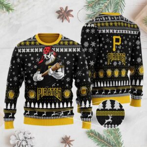 Sports Baseball Team Pittsburgh Pirates With Buccaneer The Mascot Ugly Christmas Sweater