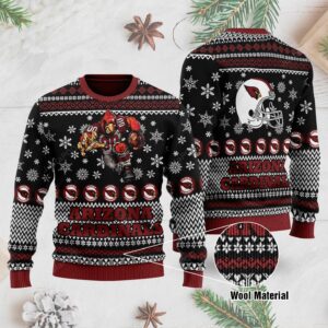 Sports Football Team Arizona Cardinals With Big Red The Mascot Ugly Christmas Sweater