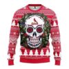 St. Louis Cardinals Skull Flower For Unisex Ugly Christmas Sweater