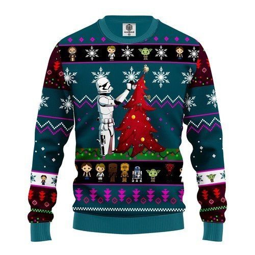 Star Wars And Tree For Unisex Ugly Christmas Sweater Star Wars And Tree For Unisex Ugly Christmas Sweater