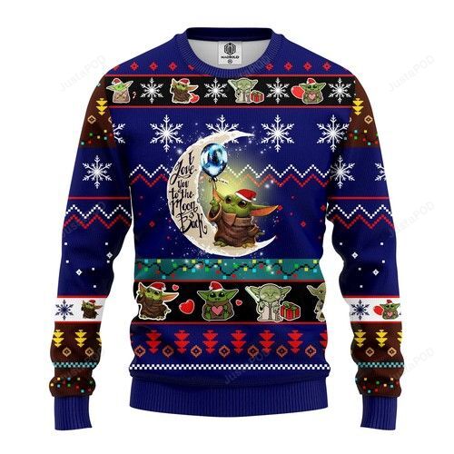 Star Wars Baby Yoda Cute Ugly Christmas Sweater Star Wars Baby Yoda Cute Ugly Christmas Sweater