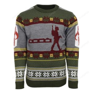 Star Wars Boba Fett Knitted Christmas Ugly Sweater