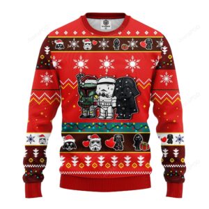 Star Wars Cute Ugly Christmas Sweater Red