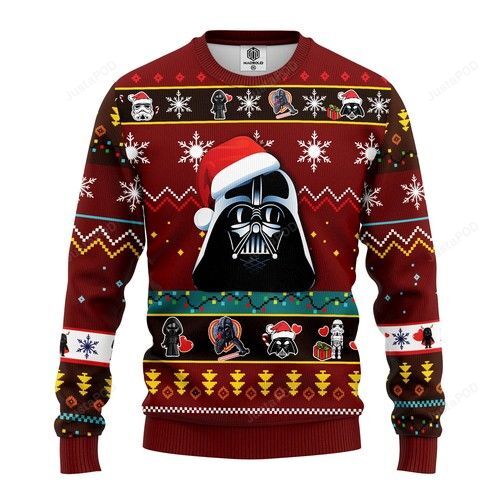 Star Wars Dark Vader Ugly Christmas Sweater Star Wars Dark Vader Ugly Christmas Sweater
