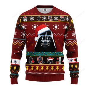 Star Wars Dark Vader Ugly Christmas Sweater Red