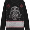 Star Wars Darth Vader Face Youth Black Ugly Christmas Sweater
