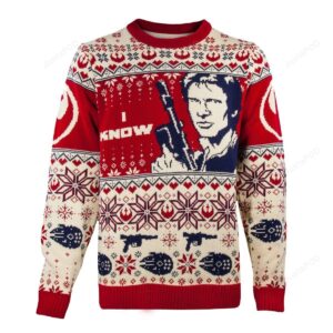 Star Wars Han & Leia Couples Knitted Ugly Sweaters