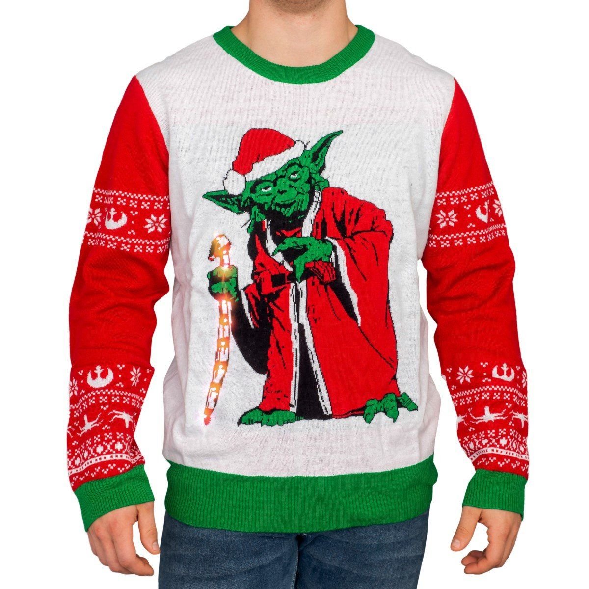 Star Wars Jedi Yoda Ugly Christmas Sweater Star Wars Jedi Yoda Ugly Christmas Sweater