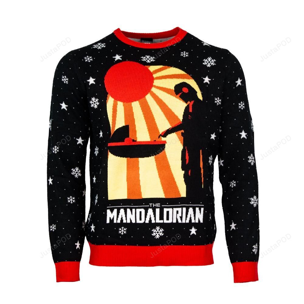 Star Wars The Mandalorian Christmas Ugly Sweater Star Wars The Mandalorian Christmas Ugly Sweater
