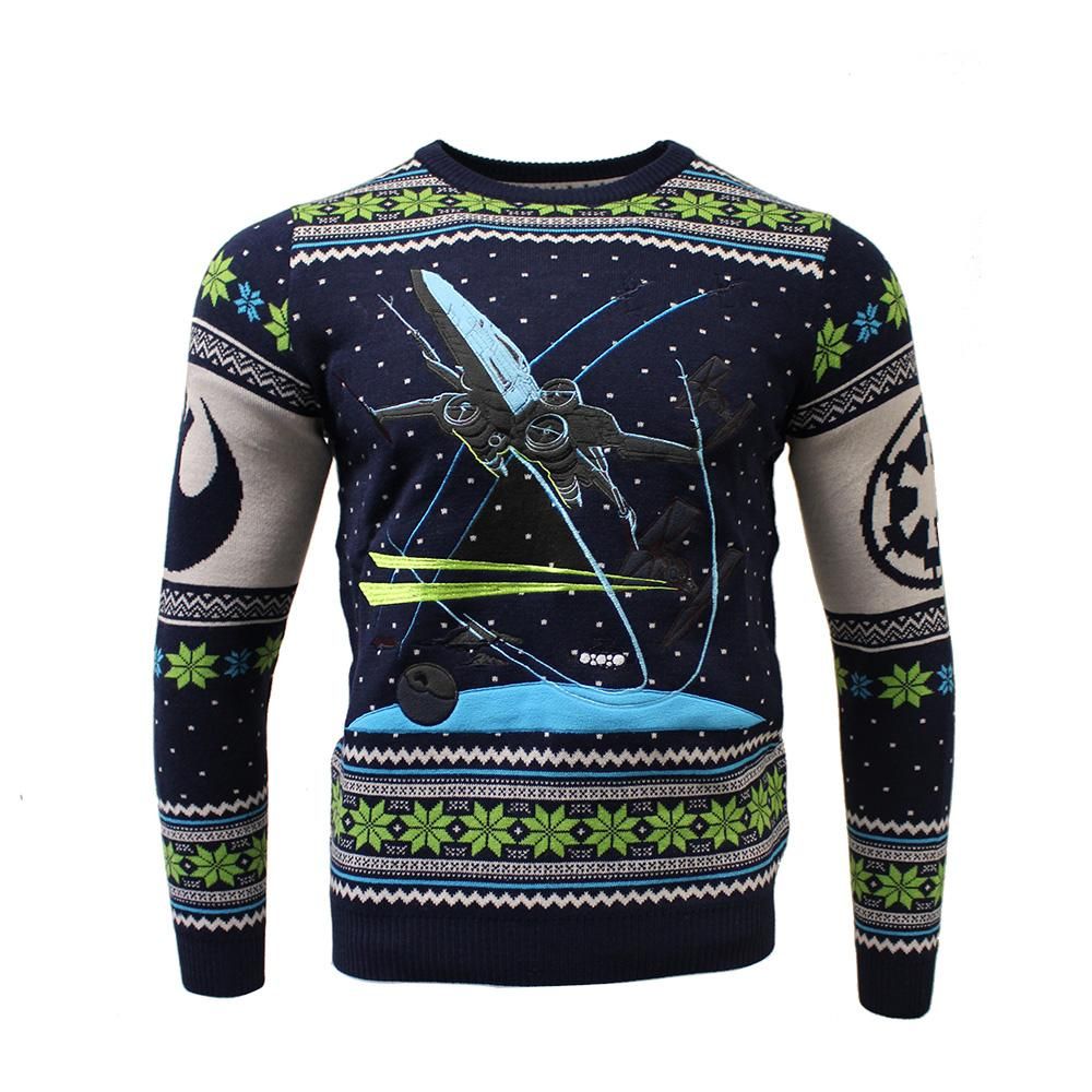 Star Wars X-Wing Chase For Unisex Ugly Christmas Sweater Star Wars X-Wing Chase For Unisex Ugly Christmas Sweater