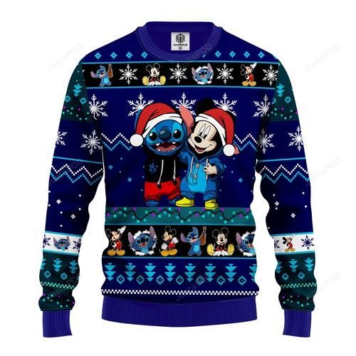 Stitch Mickey Ugly Christmas Sweater Stitch Mickey Ugly Christmas Sweater