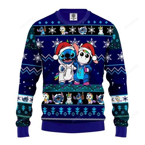 Stitch Unicorn Ugly Christmas Sweater Stitch Unicorn Ugly Christmas Sweater