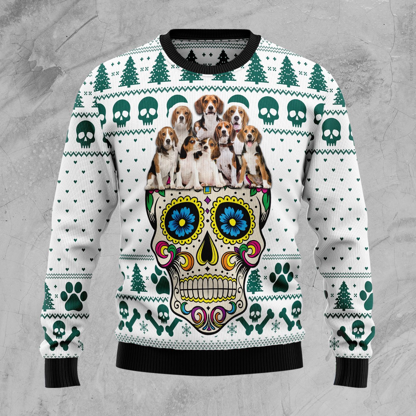 Sugar Skull Ugly Christmas Sweater Sugar Skull Ugly Christmas Sweater