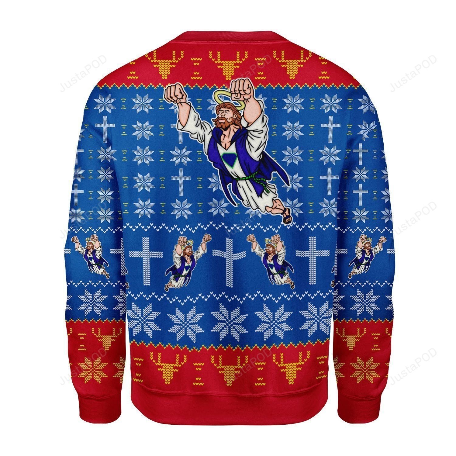 Super Jesus Ugly Christmas Sweater Super Jesus Ugly Christmas Sweater