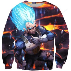 Super Saiyan Vegeta Ugly Christmas Sweater