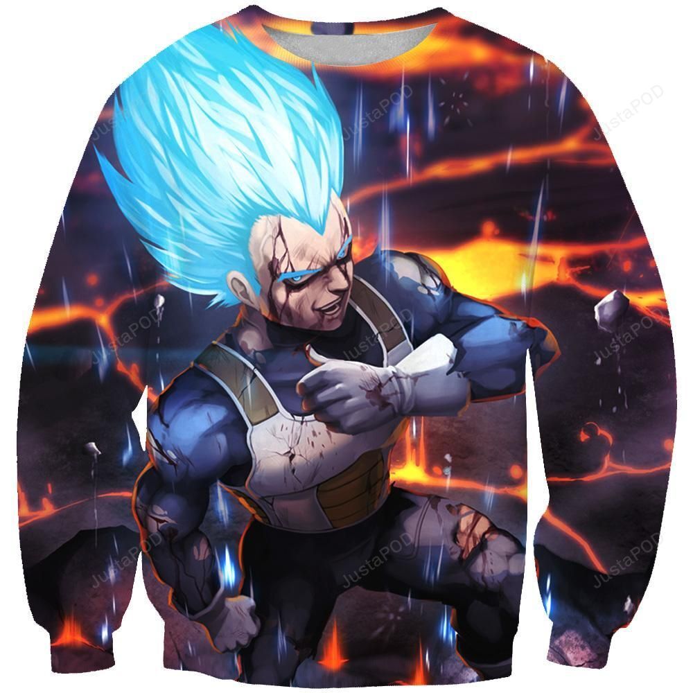 Super Saiyan Vegeta Ugly Christmas Sweater Super Saiyan Vegeta Ugly Christmas Sweater