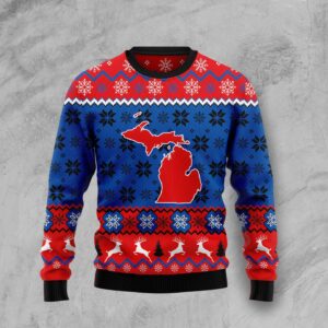 Sweet Home Michigan For Unisex Ugly Christmas Sweater