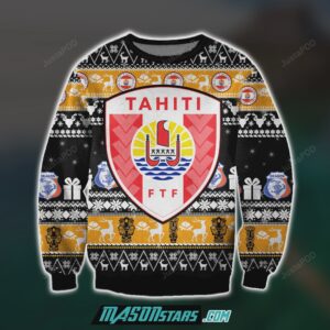 Tahiti 3D Print Knitting Pattern Ugly Christmas Sweater
