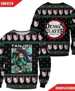 Tanjiro Kamado Demon Slayer Anime Ugly Christmas Sweater