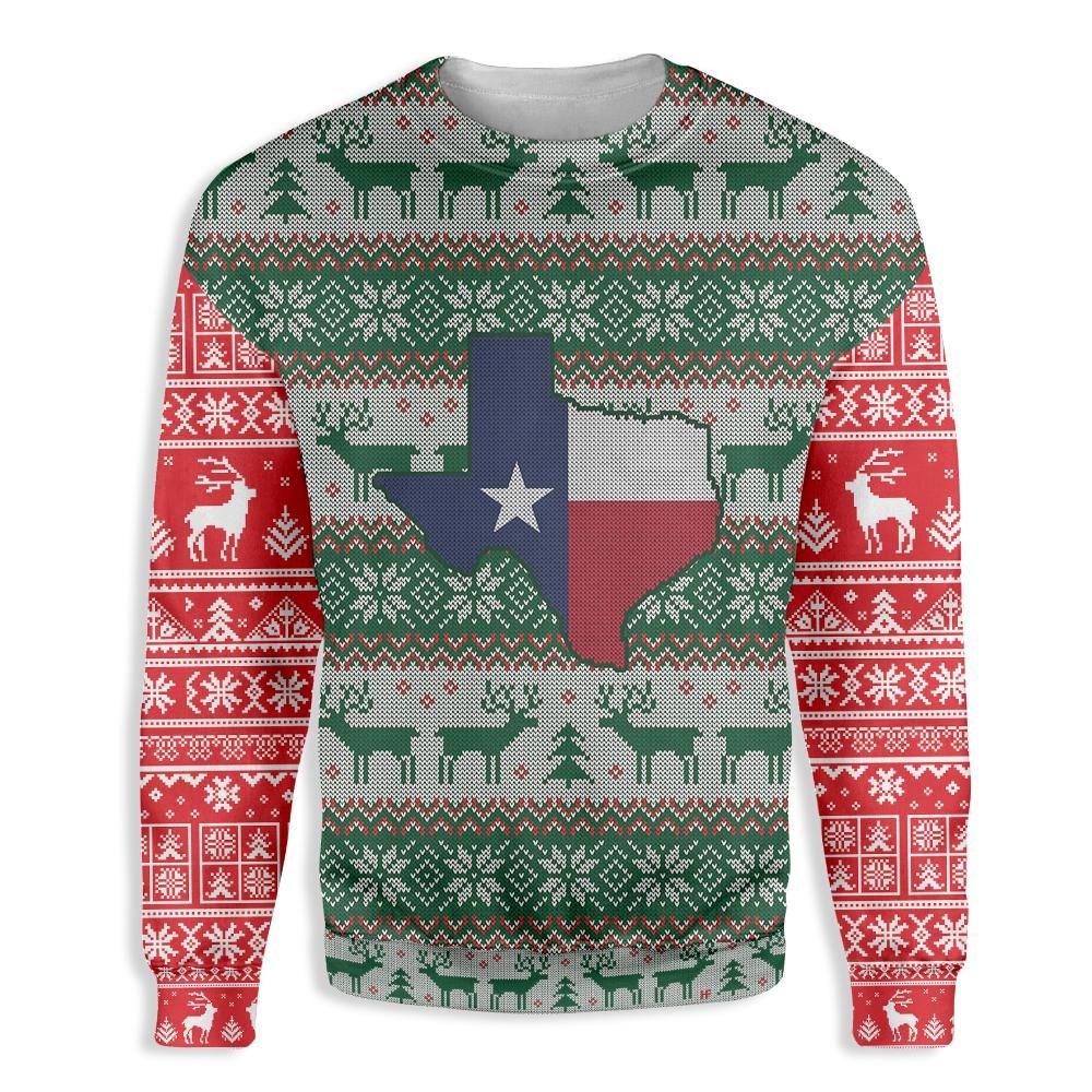 Texas Christmas Ugly Christmas Sweater Texas Christmas Ugly Christmas Sweater