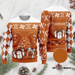 Texas Longhorns Funny Ugly Christmas Sweater