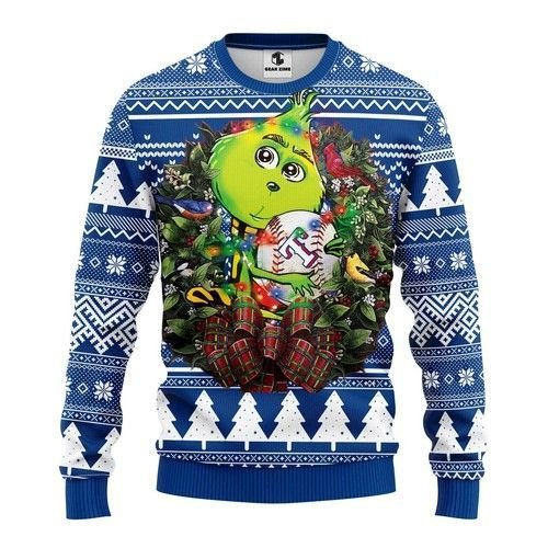 Texas Rangers Grinch Hug Ugly Christmas Sweater Texas Rangers Grinch Hug Ugly Christmas Sweater