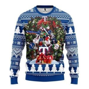 Texas Rangers Tree For Unisex Ugly Christmas Sweater