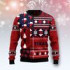 Texas Red Pattern Ugly Christmas Sweater