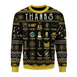 Thanks Science Ugly Christmas Sweater