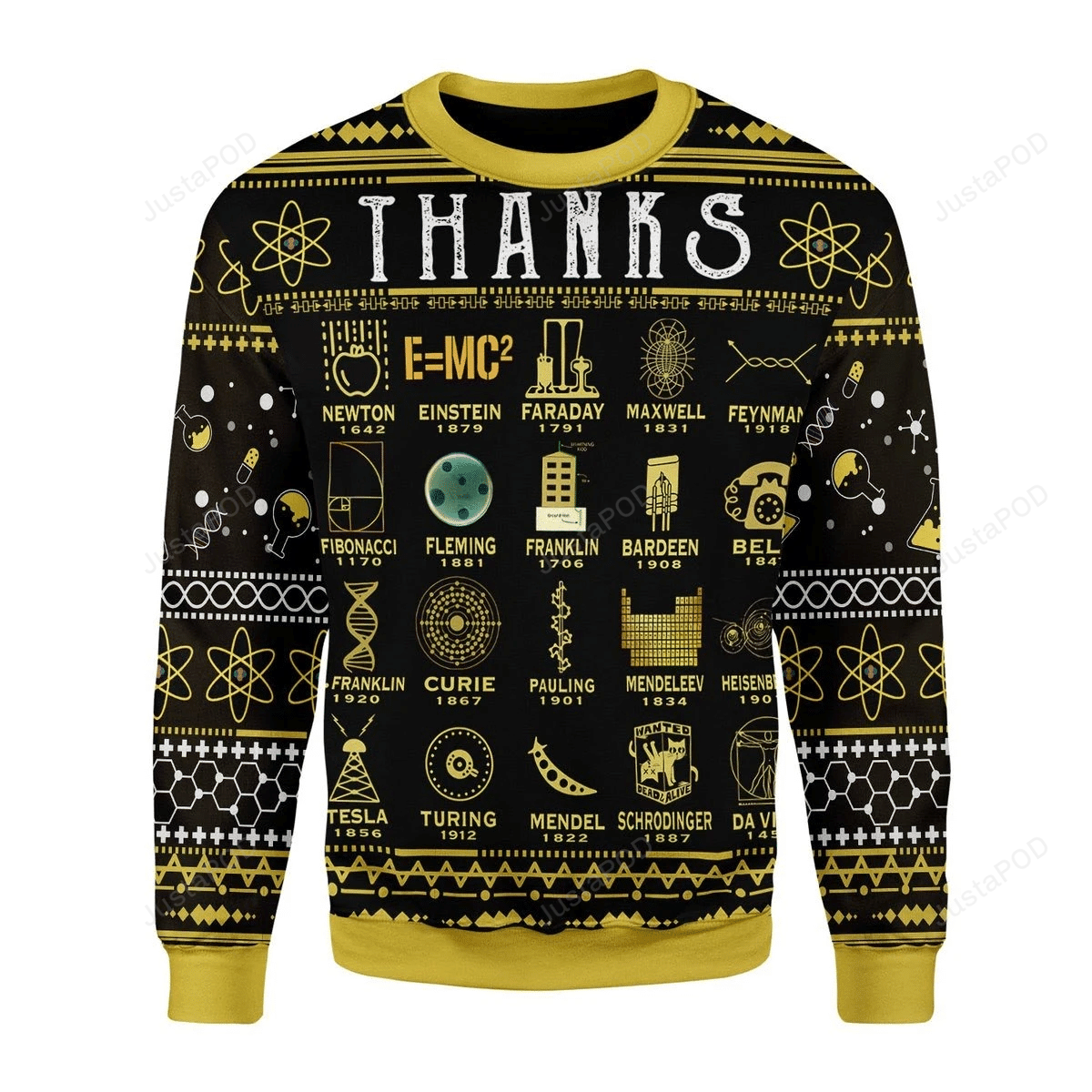 Thanks Science Ugly Christmas Sweater Thanks Science Ugly Christmas Sweater