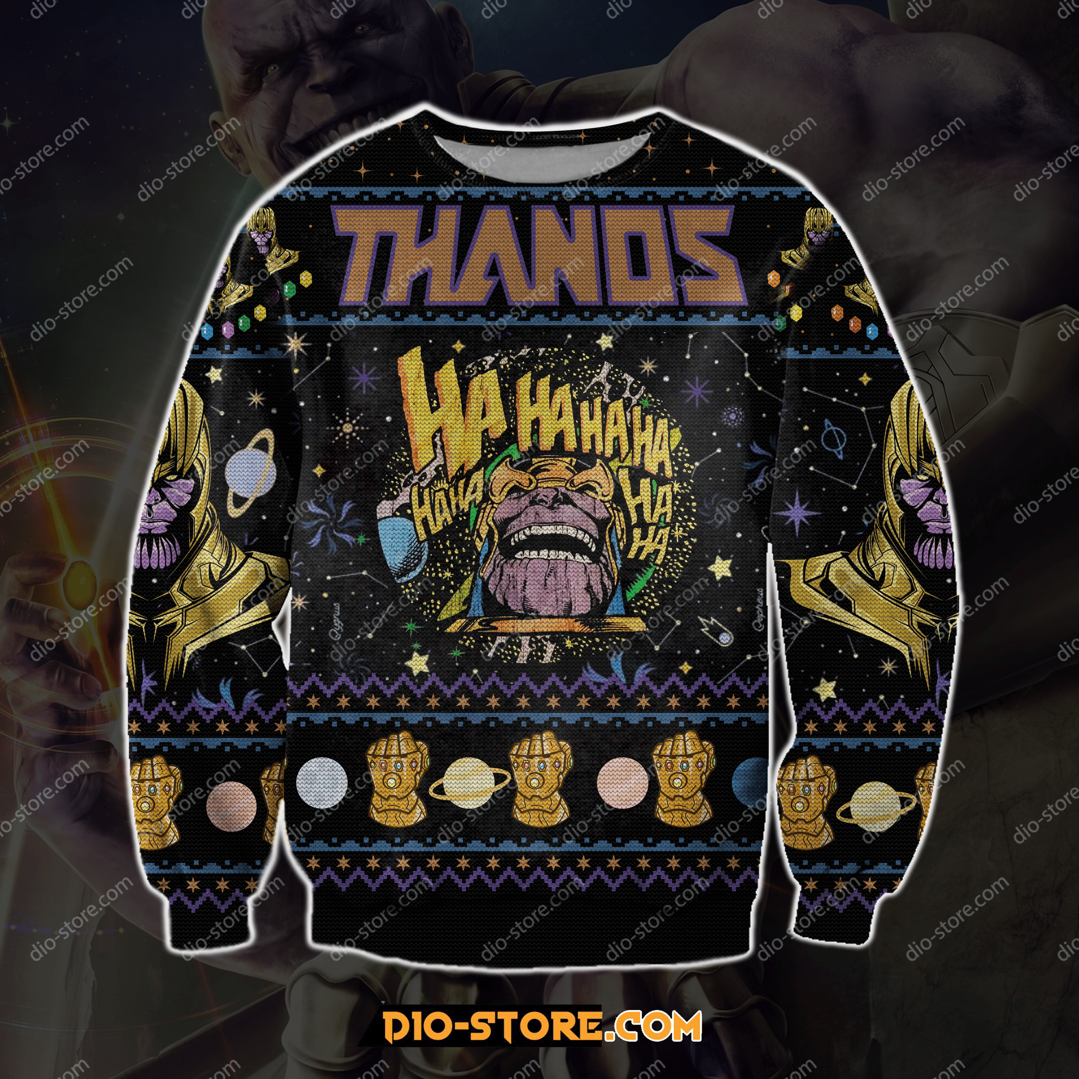 Thanos Ugly Christmas Sweater Thanos Ugly Christmas Sweater
