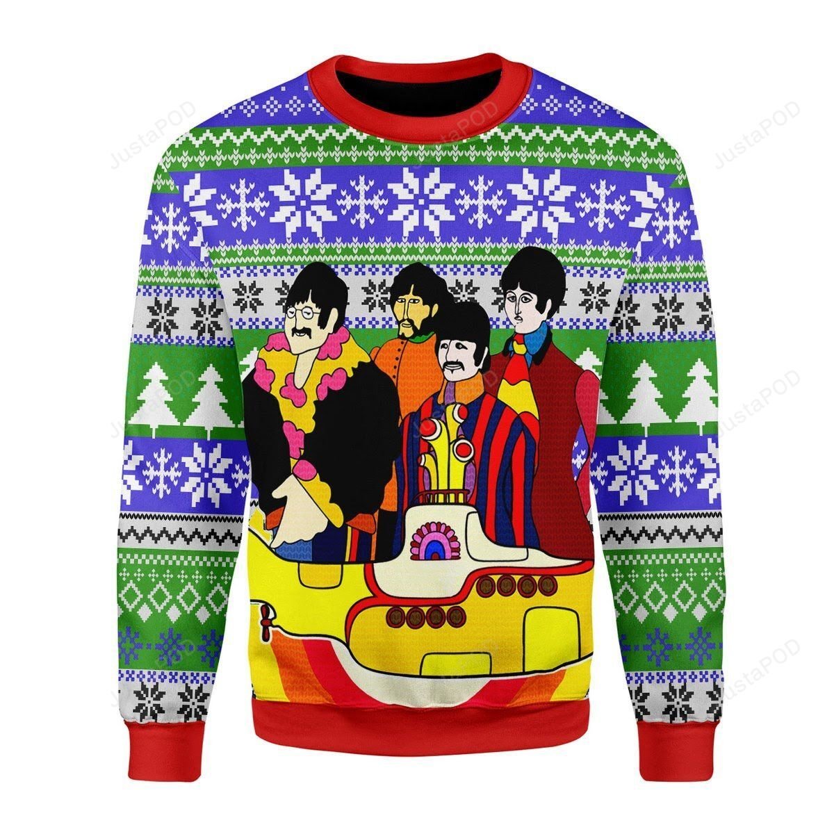 The Beatles Hippie Ugly Sweater The Beatles Hippie Ugly Sweater