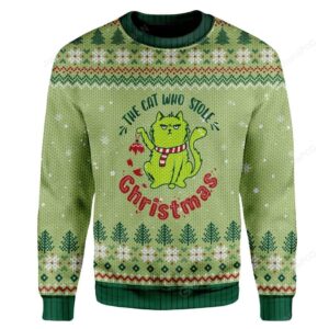 The Cat Who Stole Christmas Ugly Christmas Sweater