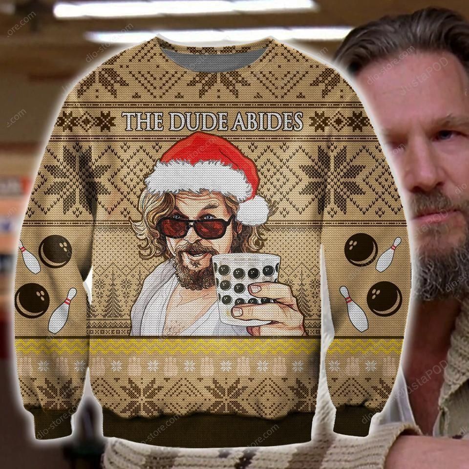 The Dude Abides Knitting Pattern 3d Print Ugly Sweater The Dude Abides Knitting Pattern 3d Print Ugly Sweater
