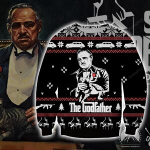 The Godfather Knitting Pattern 3d Print Ugly Sweater