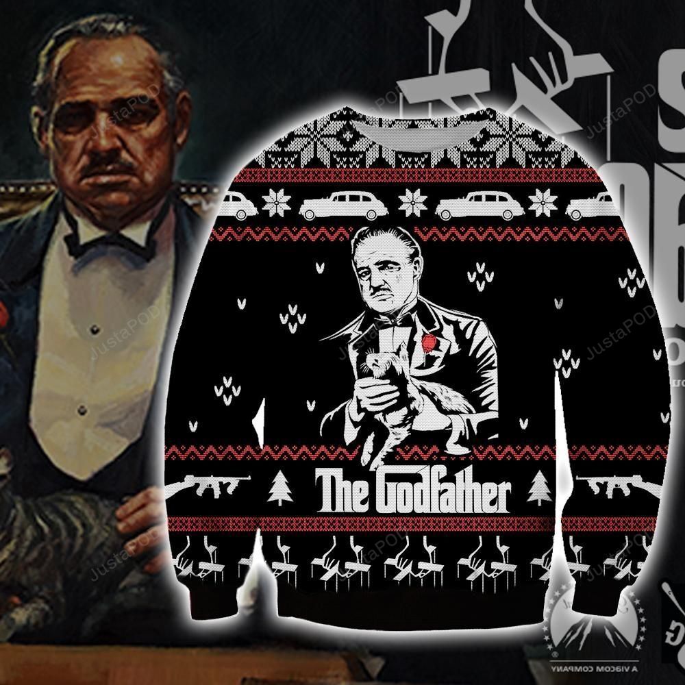 The Godfather Knitting Pattern 3d Print Ugly Sweater The Godfather Knitting Pattern 3d Print Ugly Sweater