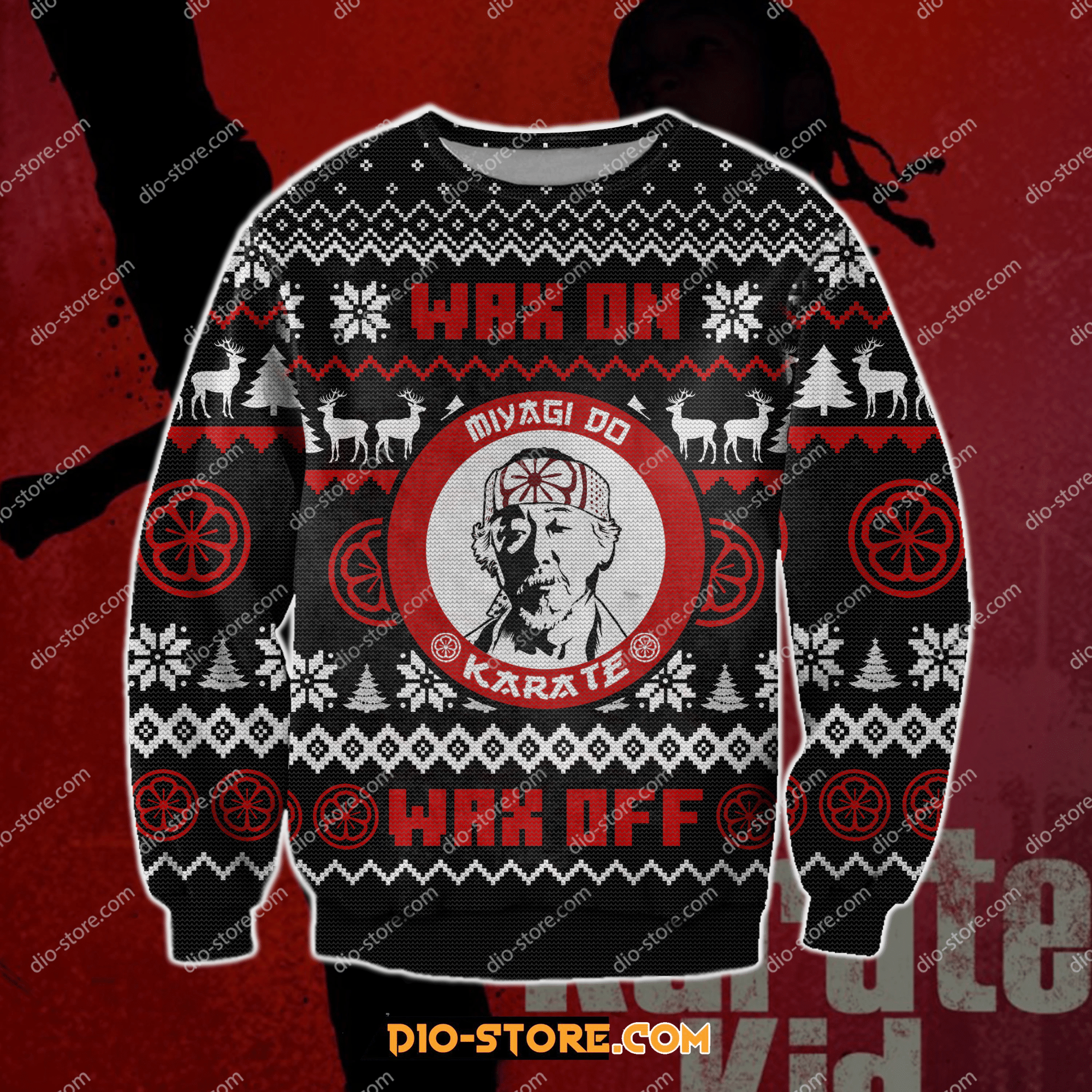 The Karate Kid Knitting Pattern For Unisex Ugly Christmas Sweater The Karate Kid Knitting Pattern For Unisex Ugly Christmas Sweater
