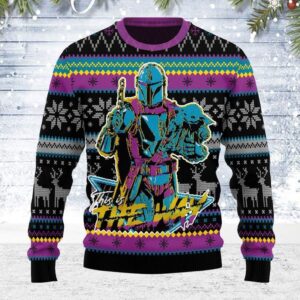 The Mandalorian Baby Yoda 3D Printed Ugly Sweater