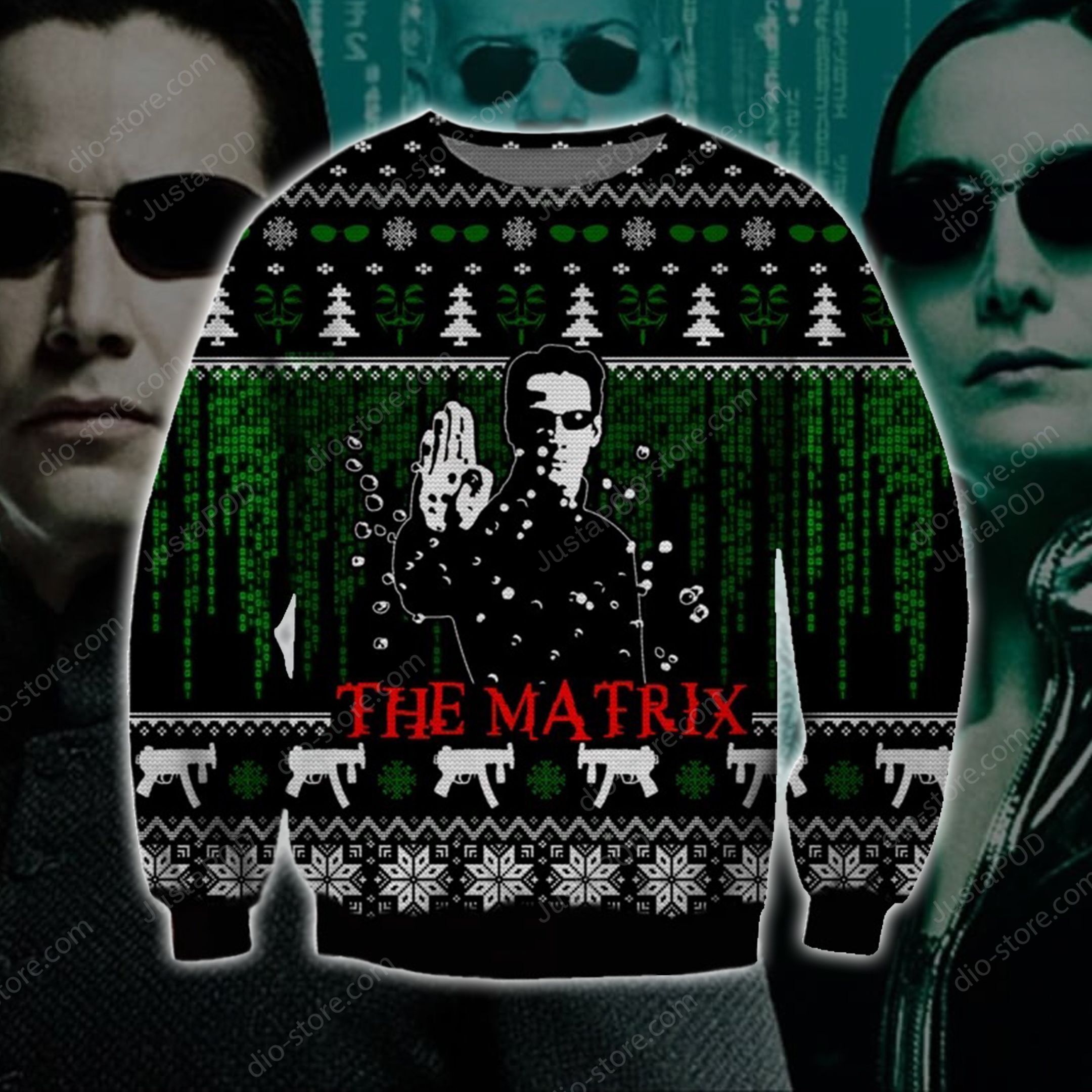 The Matrix Knitting Pattern Ugly Sweater The Matrix Knitting Pattern Ugly Sweater