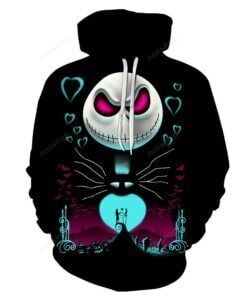 The Nightmare Before Christmas Jack Skellington 3D All Over Print Hoodie