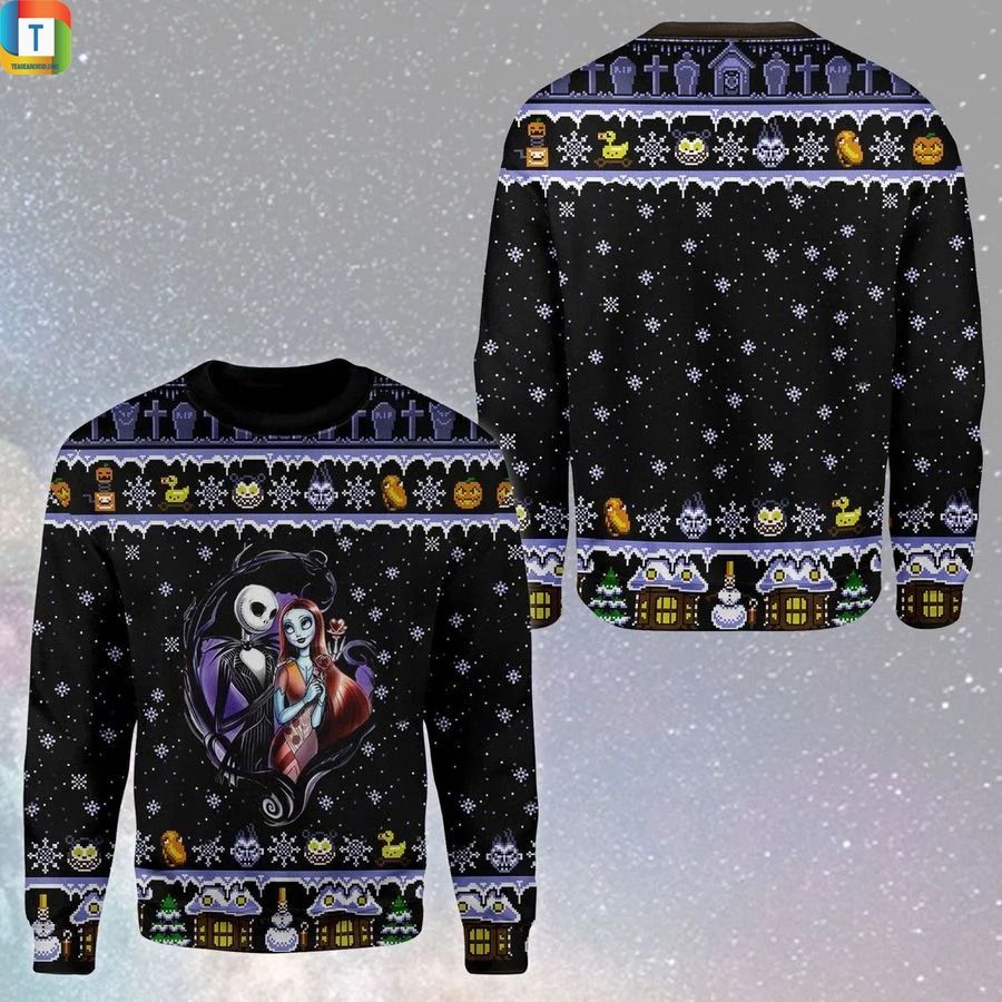 The nightmare jack and sally ugly sweater The nightmare jack and sally ugly sweater