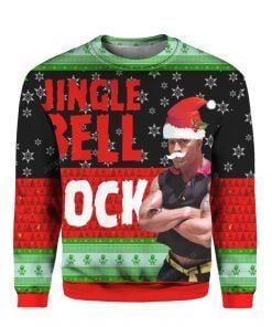The Rock Dwayne Johnson Jingle Bell Rock Ugly Christmas Sweater