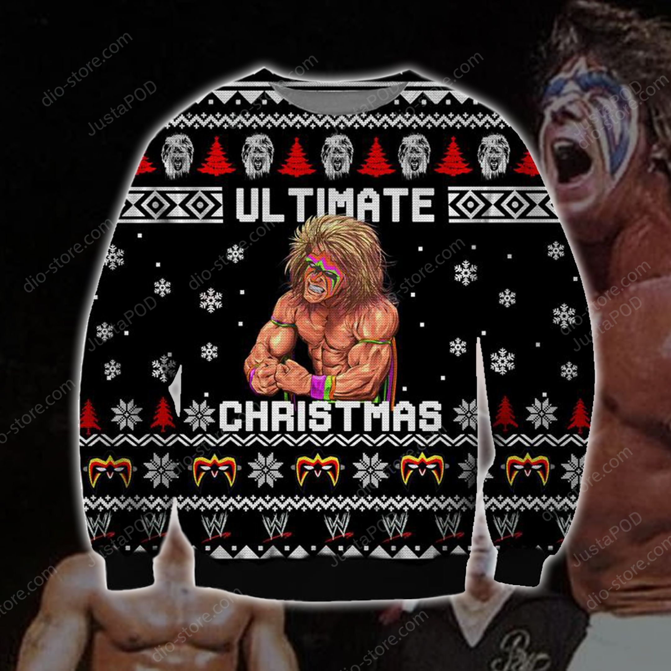 The Ultimate Warrior Knitting Pattern Ugly Christmas Sweater The Ultimate Warrior Knitting Pattern Ugly Christmas Sweater
