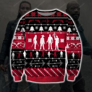 The Walking Dead Knitting Pattern For Unisex Ugly Christmas Sweater