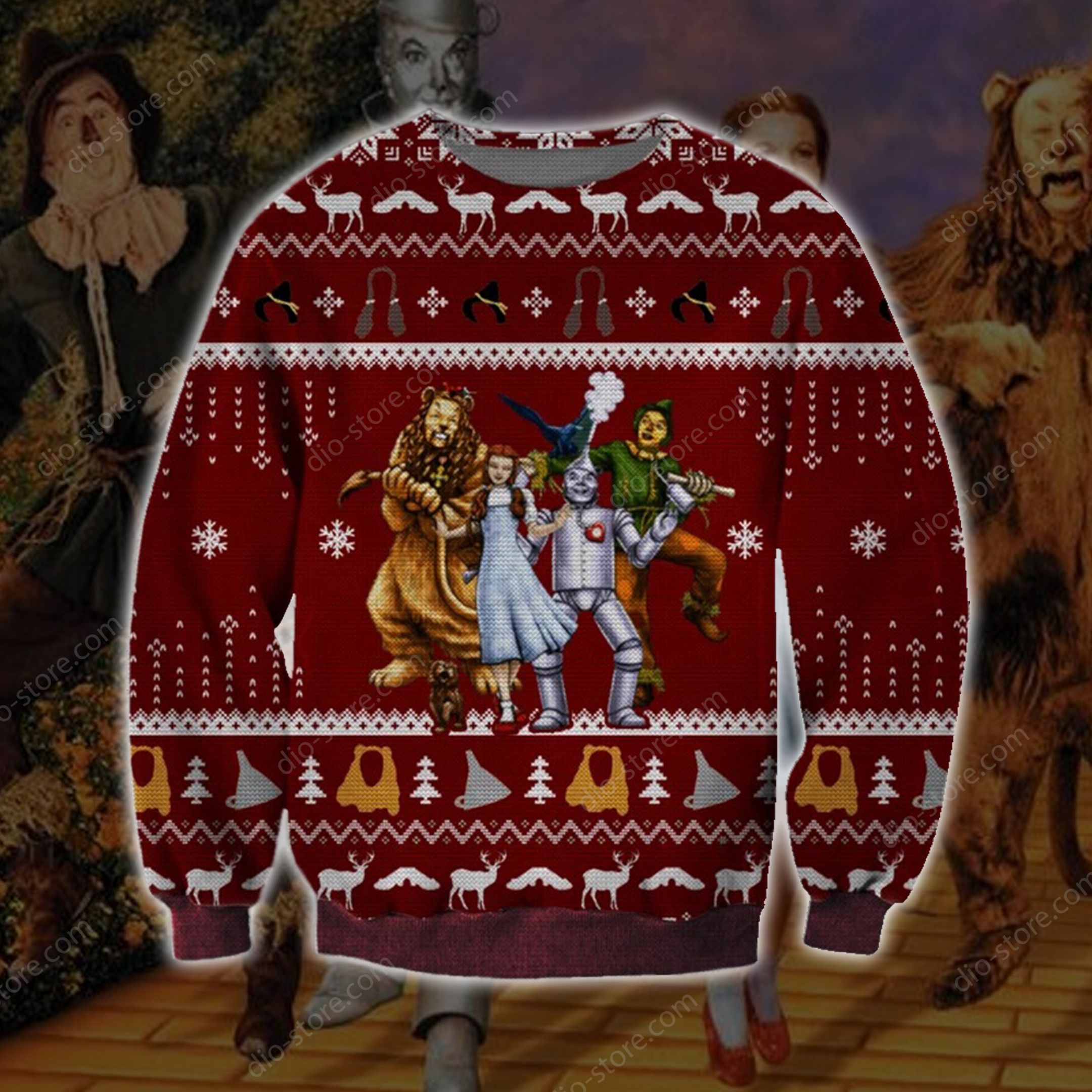 The Wizard Of Oz Knitting Pattern For Unisex Ugly Christmas Sweater The Wizard Of Oz Knitting Pattern For Unisex Ugly Christmas Sweater