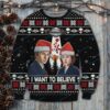 The X Files I Want To Believe Ugly Christmas Sweater