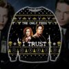 The X Files The Only Feds I Trust Knitting Pattern For Unisex Ugly Christmas Sweater
