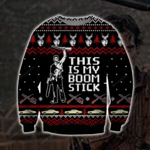 This Is My Boomstick Knitting Pattern For Unisex Ugly Christmas Sweater