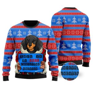 This Is My Funny Dachshund Santa Claus For Wiener Dog Owners And Lovers Ugly Christmas Sweater